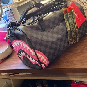 Sharks in candy mini duffle bag
